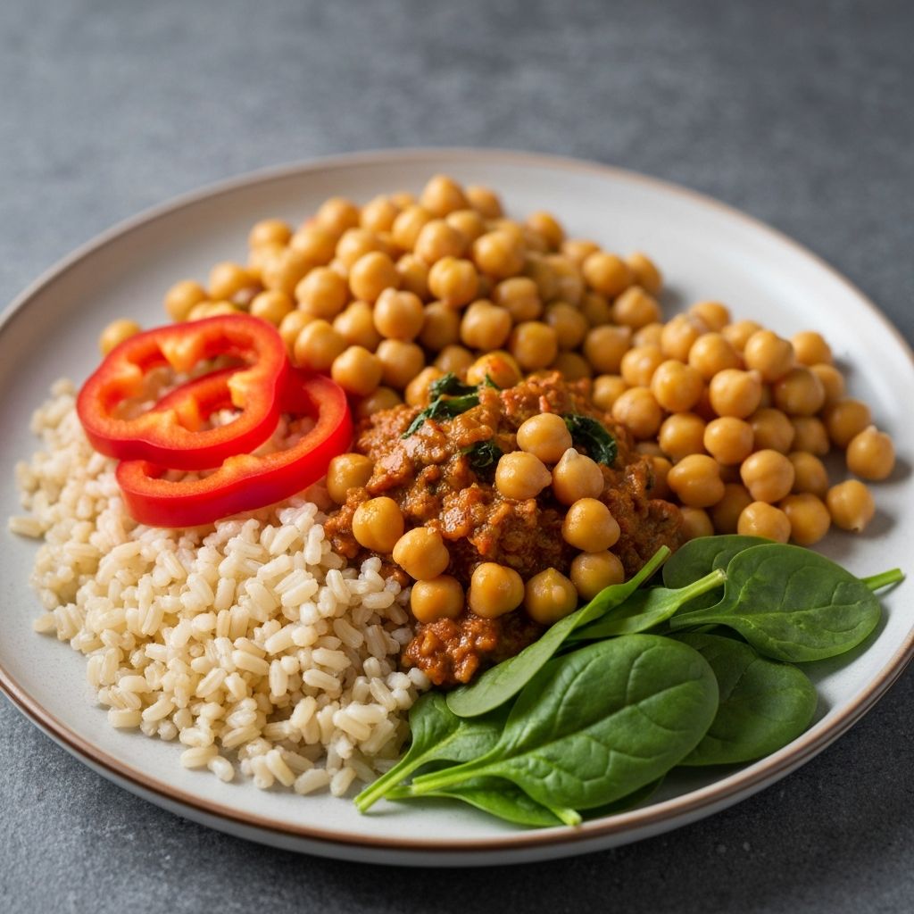 Kasvisruoka lautasella